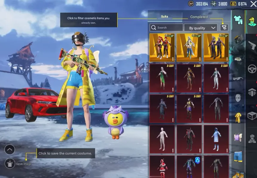 PGM269 X Costume Lv.4 + 3 Full M416 Evo, 160+ Mythics, 40+ Lab Guns, Ace Rank, 10+ Kill Chats, 1–5 Cars (G)